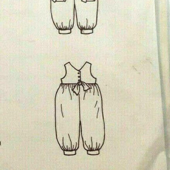 Sewing Pattern The Clothesline Childs Playsuit Romper Bloomin Bloomers Size 4-6 - Picture 2 of 3